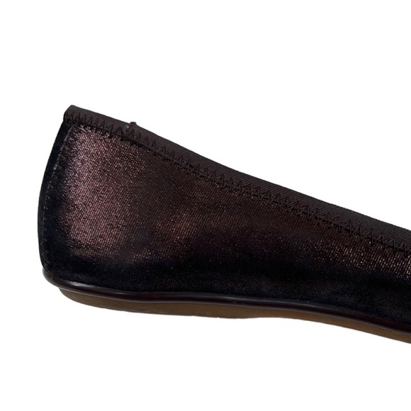 Coach Blackish Brown Flats with Gold Accents - Picture 6 of 8